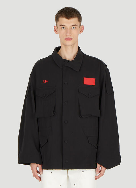 424 Logo Patch Jacket White ftf0150019