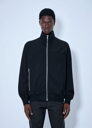 Rick Owens High-Neck Zip-Up Jacket Black ric0165061