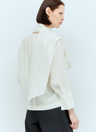 Cotton Voile Shirt Issey Miyake Cotton Voile Shirt White ism0256003