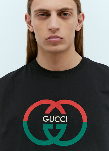 Gucci Interlocking G T-Shirt Black guc0155056