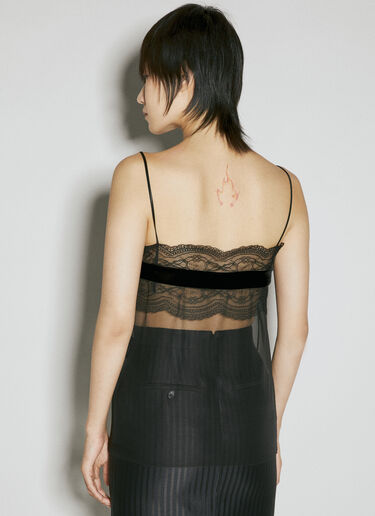 Lingerie Silk Top Saint Laurent Lingerie Silk Top Black sla0254042