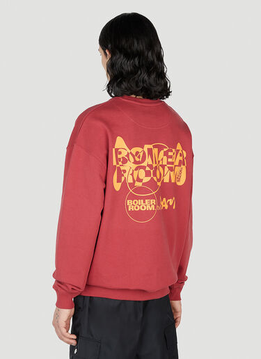 Boiler Room x P.A.M. Logo Print Sweatershirt Red bor0350005