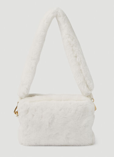 Miu Miu Fluffy Shoulder Bag White miu0252042
