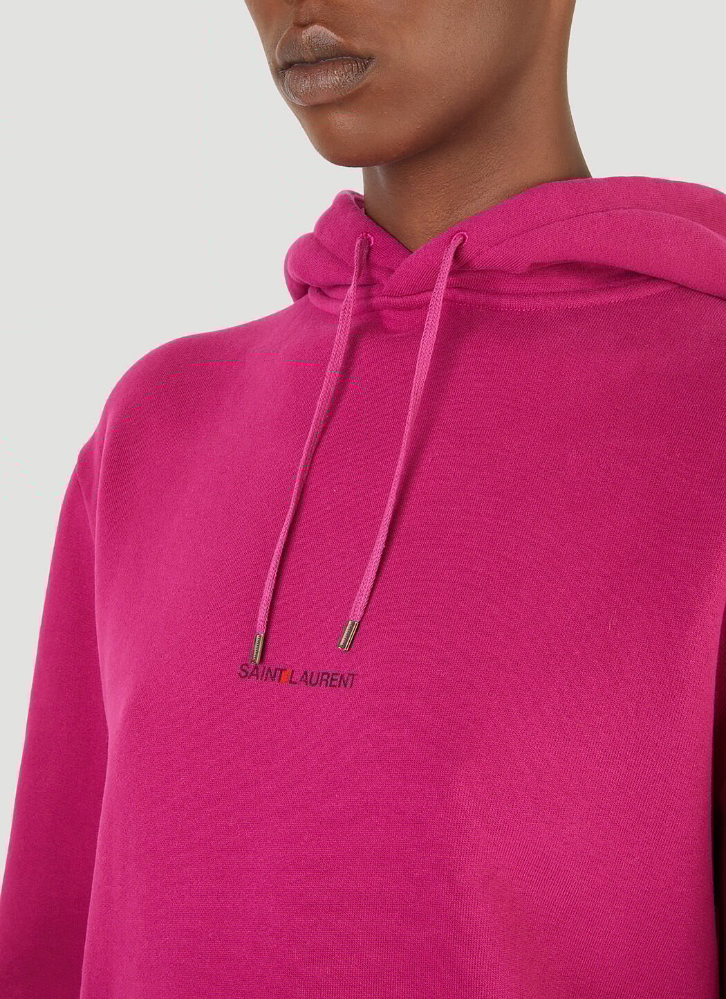 Pink saint laurent hoodie outlet
