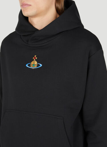 Vivienne Westwood Orb Embroidery Hooded Sweatshirt Black vvw0154006