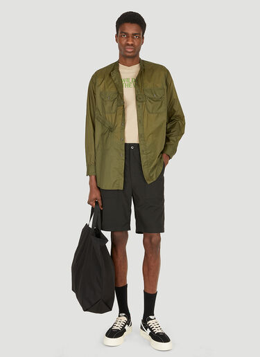 Engineered Garments 슬로건 크로스 크루넥 티셔츠 베이지 egg0148022