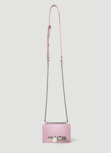 Alexander McQueen Jewelled Satchel Micro Shoulder Bag Pink amq0251009
