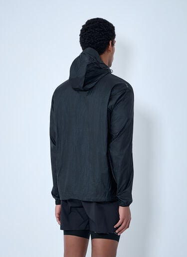 Satisfy Hooded Windbreaker Jacket Black sat0162008