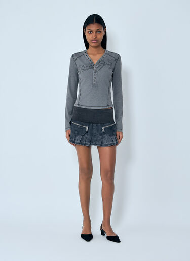 Miss Sixty x KNWLS Logo Patchwork T-Shirt Black msk0263015