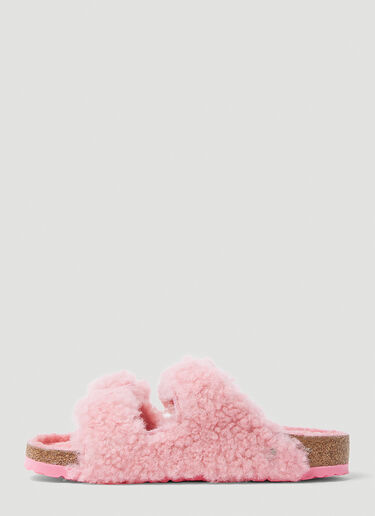 Birkenstock Arizona Big Buckle Shearling Sandals Pink brk0252016