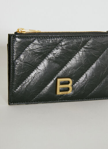 Balenciaga 크러시 롱 카드홀더 블랙 bal0254054