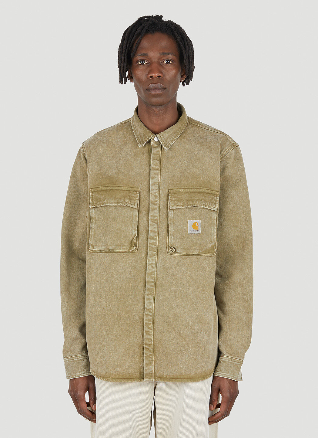 Carhartt WIP Men s Monterey Overshirt Jacket in Khaki LN CC