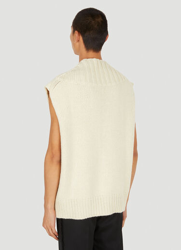 Jil Sander V-Neck Sleeveless Sweater White jil0149008