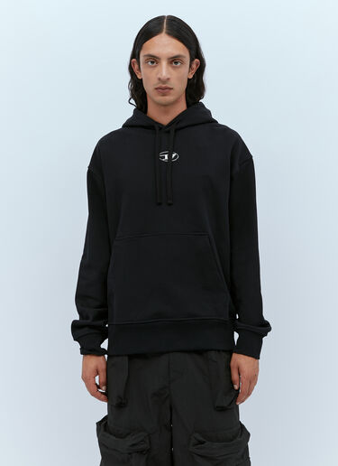 Diesel S-막스 후드 스웨트셔츠 블랙 dsl0153001