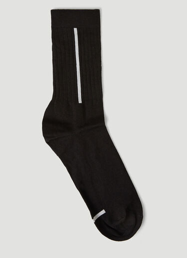 Y-3 Pack of Two Logo Intarsia Socks Black yyy0349035