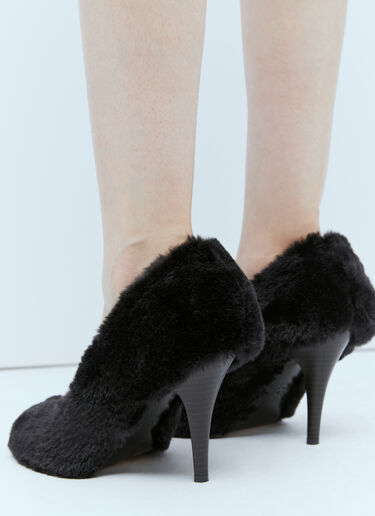 Stella McCartney Ryder Faux Fur High Heels Black stm0254011