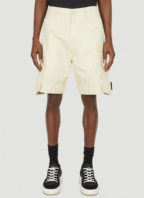 Stone Island Shadow Project Cargo Compass Patch Shorts Black shd0152013