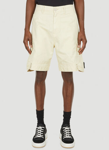 Cargo Compass Patch Shorts Stone Island Cargo Compass Patch Shorts Cream sto0147021