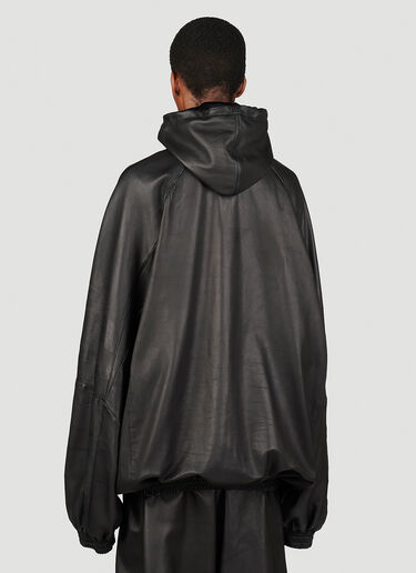Balenciaga Tracksuit Leather Jacket Black bal0253001