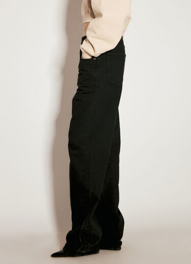 Saint Laurent 배기 진 블랙 sla0255014