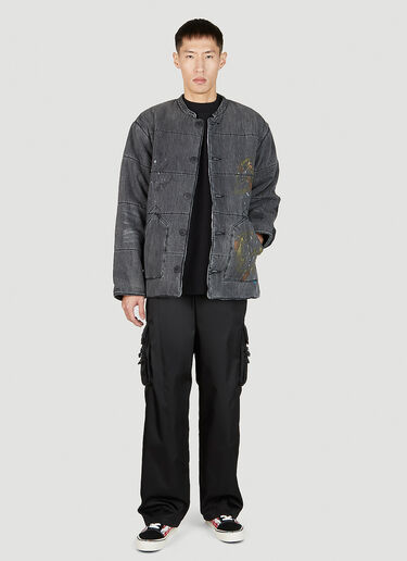 Liberaiders Paint Splatter Denim Jacket Grey lib0151003
