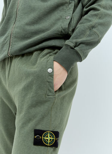 Stone Island Logo Patch Track Pants Green sto0156066