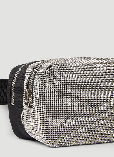 KARA Cargo Crystal Mesh Belt Bag Silver kar0250015