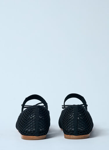 Miu Miu Mesh Ballerina Flats Black miu0259023