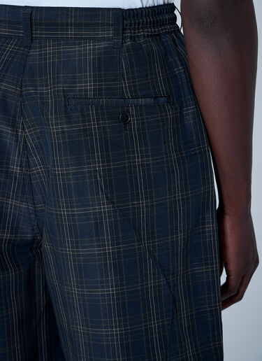 Comme des Garçons Homme Check Shorts Navy cdh0160005