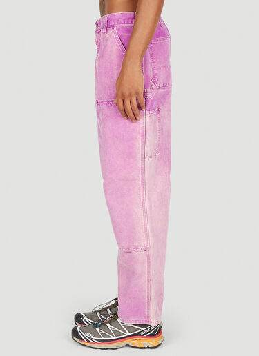 NOTSONORMAL Washed Working Jeans Purple nsm0351008