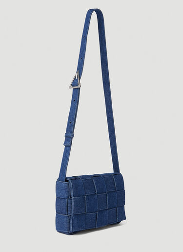 Bottega Veneta Cassette Denim Shoulder Bag Blue bov0352003