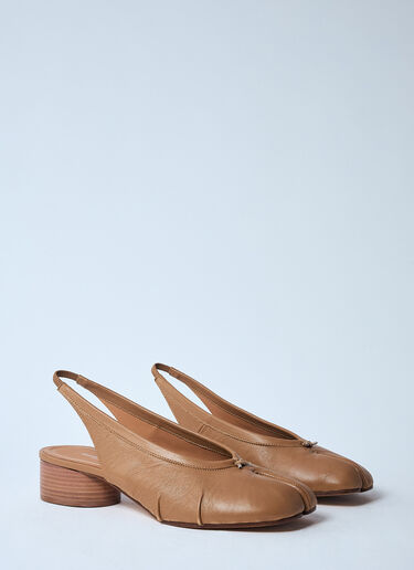 Maison Margiela Tabi Slingback Shoes Beige mla0259024