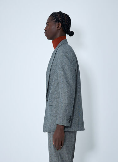 Prince Of Wales Wool Blazer Saint Laurent Prince Of Wales Wool Blazer Black sla0162011