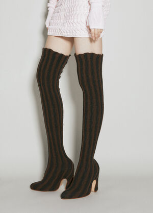 Diesel Cactus Knit Boots Black dsl0254003