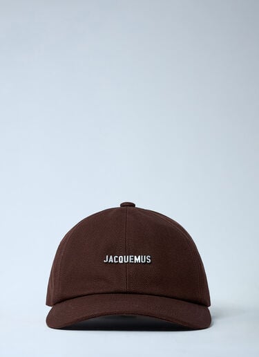 徽标图案棒球帽 Jacquemus 徽标图案棒球帽 棕色 jac0362004