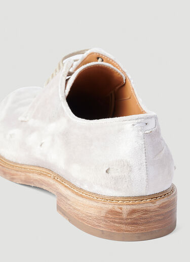 Maison Margiela Distressed Oxford Shoes White mla0151024