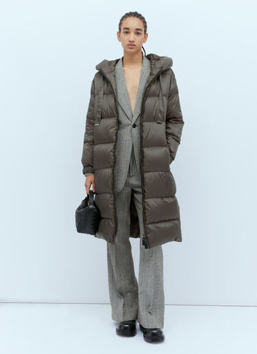 Long Quilted Parka Coat Max Mara Long Quilted Parka Coat Dark Green max0254091