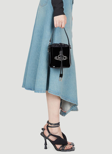 Vivienne Westwood Daisy Drawstring Bucket Bag Black vvw0253040