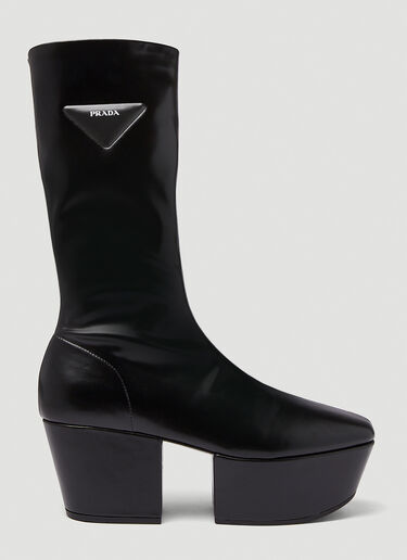 Prada Platform Boots  Black pra0246009