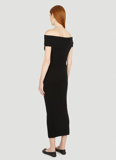 TOTEME Off-Shoulder Dress Black tot0251041