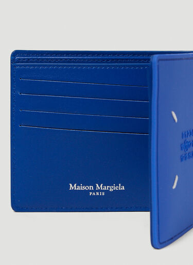 Maison Margiela Four Stitch Bifold Wallet Blue mla0147018