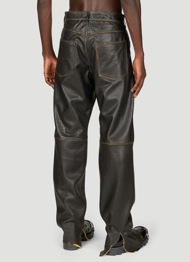 Diesel P-Kooman Leather Pants Black dsl0155004