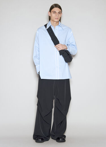 주름진 조절끈 팬츠 MM6 Maison Margiela 주름진 조절끈 팬츠 블랙 mmm0155010