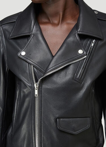 Rick Owens Lukes Stooges Leather Jacket Black ric0243001