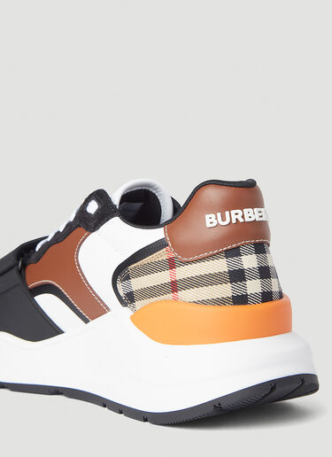 Burberry Vintage Check Leather Sneakers Brown bur0144031