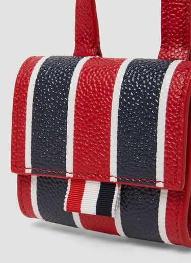 Signature Stripes AirPod Case Thom Browne Signature Stripes AirPod Case Red thb0250006