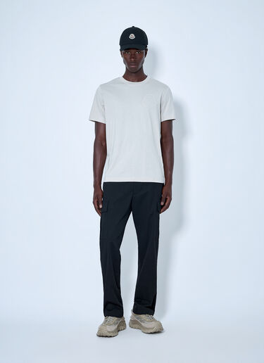 LN-CC® - Moncler: Cotton Jersey Logo T-Shirt - Grey Moncler Cotton Jersey Logo T-Shirt Grey mon0165061