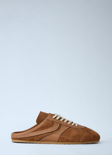 Dries Van Noten Leather Suede Slip-On Sneakers Brown dvn0263031