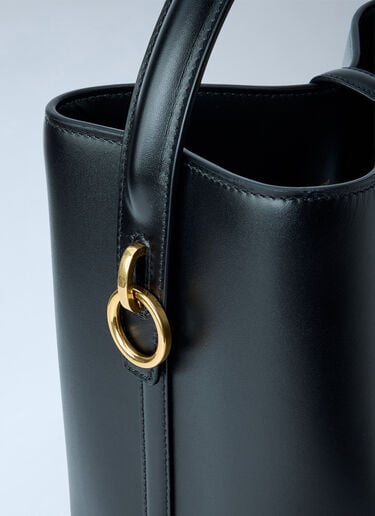 LN-CC® - Saint Laurent: Le 37 Leather Bucket Bag - Black Saint Laurent Le 37 Leather Bucket Bag Black sla0263093