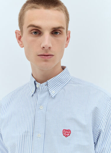 Human Made 스트라이프 옥스퍼드 셔츠  블루 hmd0156008